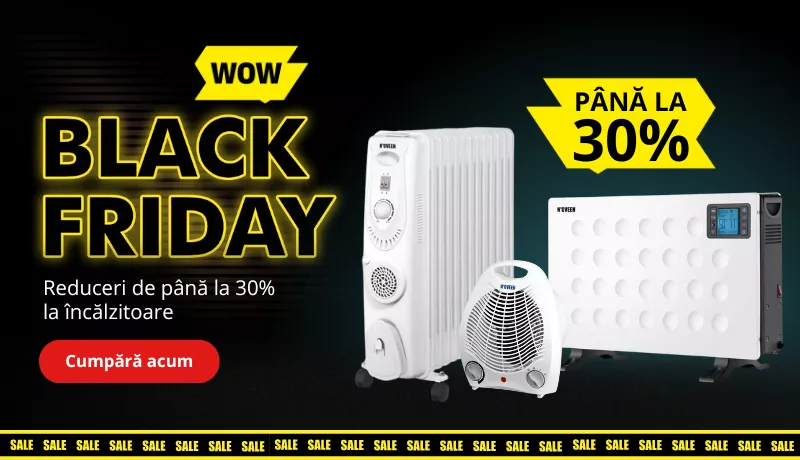 Black Friday: Reduceri de până la 30% la încălzitoare!