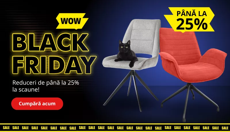 Black Friday: Reduceri de până la 25% la scaune!