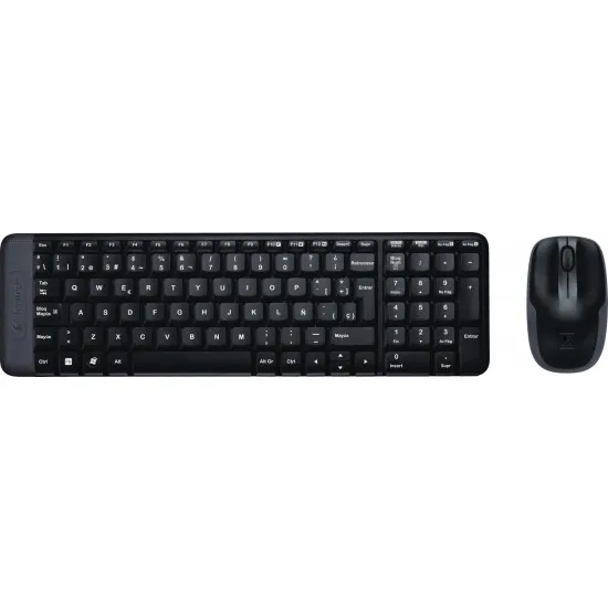 Set fără fir Logitech MK220 Black