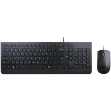 Set cu fir Lenovo Essential Wired Combo Black