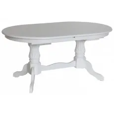 Masă de bucătărie extensibilă Eva HV-33V, White