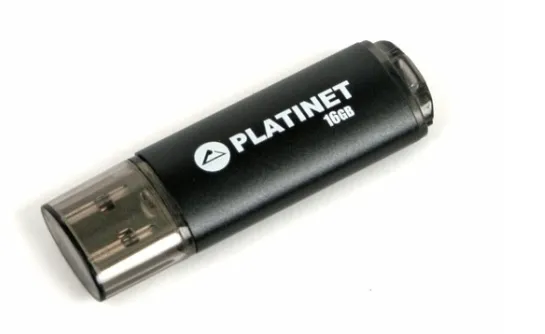 16 GB USB 2.0 Stick USB Platinet Pendrive, Black (PMFE16B)