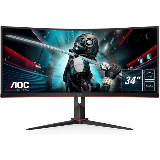 Monitor 34 " AOC CU34G2/BK, Black (VA, 3440x1440, 1 ms, 100 Hz)