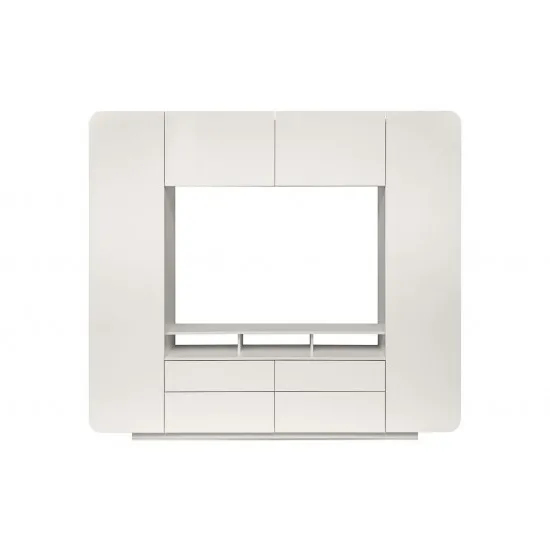 Dulap de perete Mobi Rumba 03.272 (218.8 cm), Белый, белый глянец ПВХ