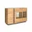 Comodă Mobi Archie 08.140 (130.2 cm), Дуб Крафт золотой/ Камень тёмный