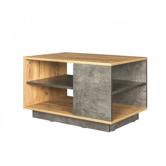 Măsuță de cafea Mobi Арчи 12.01 (78 cm x 50 cm), Дуб Крафт золотой/ Камень тёмный