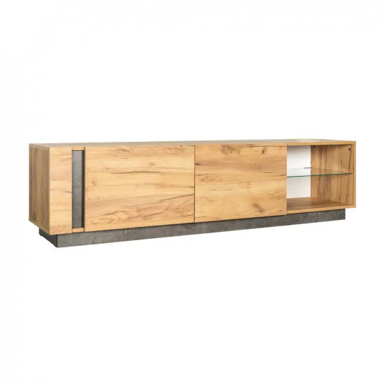 Comoda TV Mobi Arci 10.86 (180 cm), Дуб Крафт золотой/ Камень тёмный