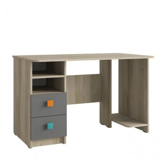 Masă de birou Mobi Доминика 458, Beech sandy / Gray slate