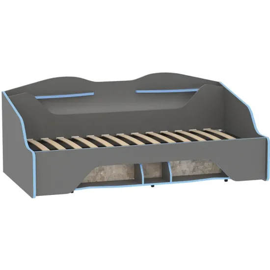 Pat pentru copii Mobi Indigo 11.03, 90 x 200 cm