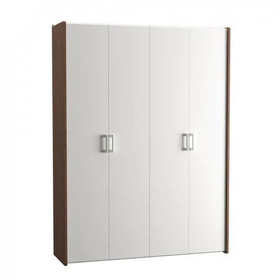 Dulap pentru haine Mobi Kameia 10.79 (171.6 cm), Орех Селект Каминный К 020, белый глянец ПВХ