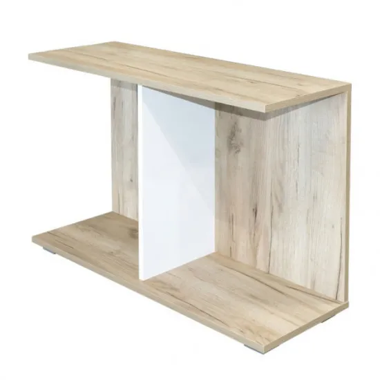 Столик журнальный Mobi Лайт 03.289, Дуб серый CRAFT/Белый премиум