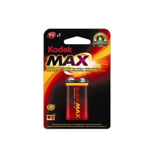 Alkaline battery 9V-Block E / 6LR61 / 6LF22 / 9V, K9V, 1 pack (10)
