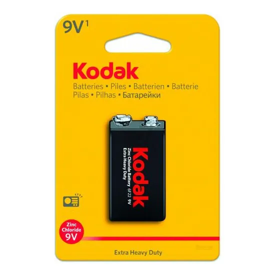 Zink battery 9V-Block E / 6LR61 / 6LF22 / 9V, K9VHZ, 1 Pack (10)