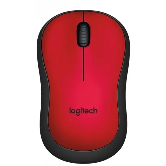 Mouse fără fir Logitech M220 Silent Black/Red
