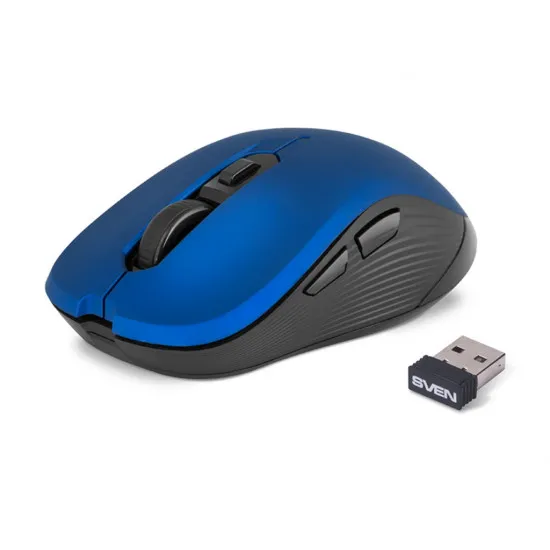 Mouse Sven RX-560SW Silent, Black/Blue, Радио