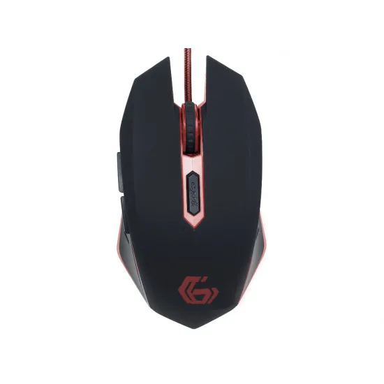 Mouse Gembird MUSG-001-R, Black, USB