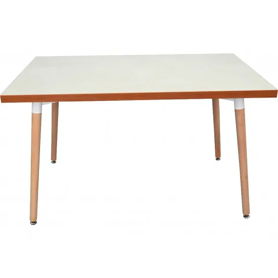 Masă Eva DT-405 blat de bucatarie 38mm, White Marble