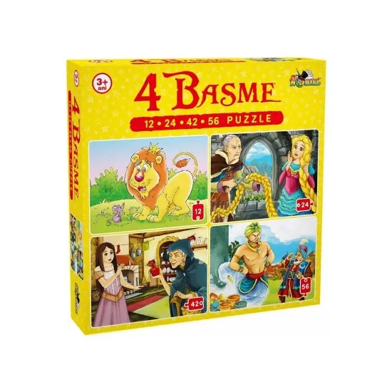 NORIEL NOR5328 - Puzzle "4 Basme" (12, 24, 42, 56 piese)