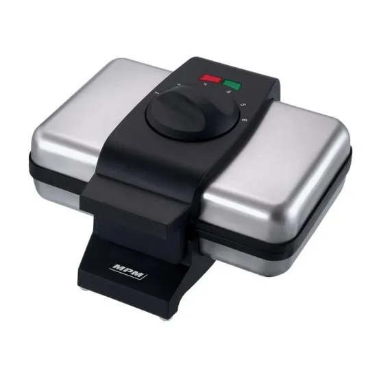 Aparat pentru vafe MPM S-633G Inox/Black (1000 W)