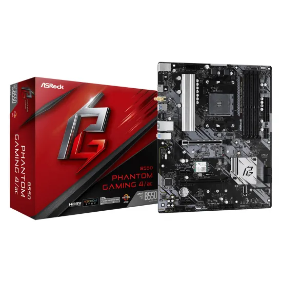 Placă de bază ASROCK B550 PHANTOM GAMING 4 ATX (AM4/AMD B550)