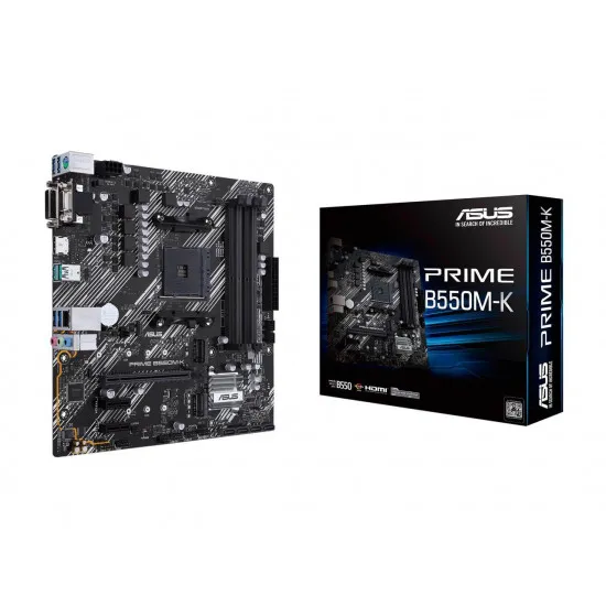 Плата материнская ASUS PRIME B550M-K mATX (AM4/AMD B550)