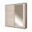 Dulap-cupeu Fadome Effect EF-2-175 (175 cm), Beige