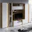 Dulap pentru haine Fadome Loft L1 (86 cm), White/Wood