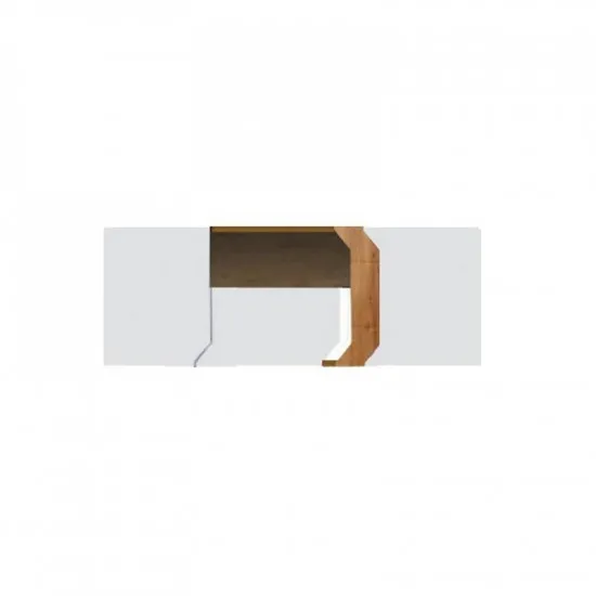 Comoda TV Fadome LOFT SPÓD L4 (130 cm), White/Wood