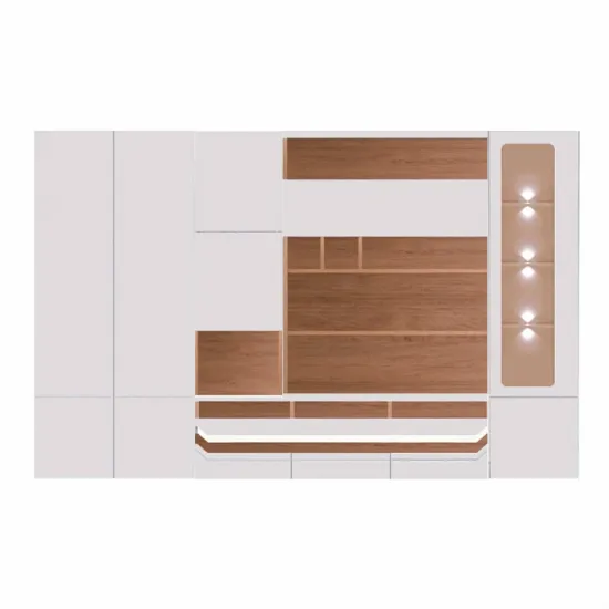 Living modular Fadome Madryt (308 cm), дуб каменный/дуб светлый