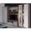 Dulap cu vitrină Fadome Fe SF2 (92 cm), White/Wood