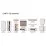 Dulap cu vitrină Fadome Fe SF2 (92 cm), White/Wood