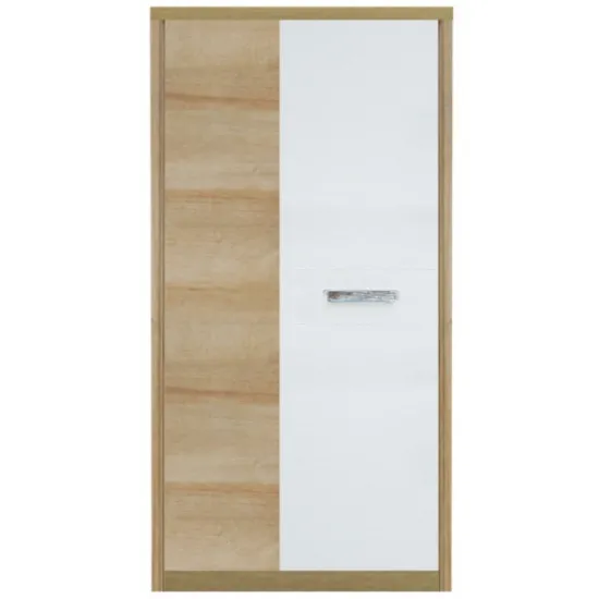 Dulap pentru haine Fadome Milano MI1 (90 cm), Wood/White