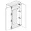 Dulap pentru haine Fadome Milano MI1 (90 cm), Wood/White