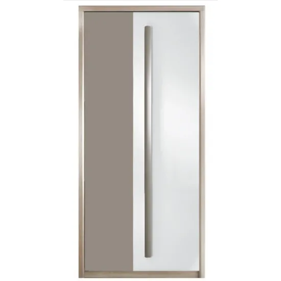 Dulap pentru haine Fadome Roma ROM1 (90 cm), Wood/White/Grey