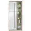 Dulap cu vitrină Fadome Roma ROM2 (90 cm), Wood/White/Grey
