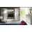 Dulap cu vitrină Fadome Roma ROM2 (90 cm), Wood/White/Grey