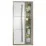 Dulap cu vitrină Fadome Roma ROM2 (90 cm), Wood/White/Grey