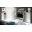 Comodă Fadome Roma ROM8 (90 cm), White/Wood/Grey