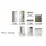 Comodă Fadome Roma ROM8 (90 cm), White/Wood/Grey