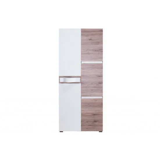 Dulap pentru haine Fadome Passionata PS1 (90 cm), White/Wood