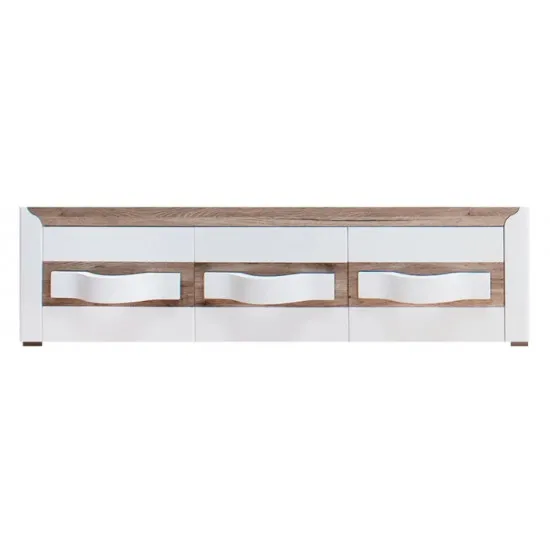 Comoda TV Fadome Passionata PS4 (167 cm), Wood/White