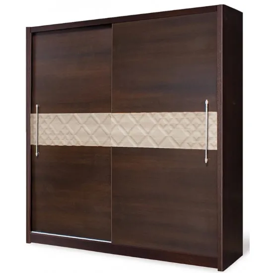 Dulap-cupeu Fadome Dome DO1-15 (150 cm), Wood/Beige