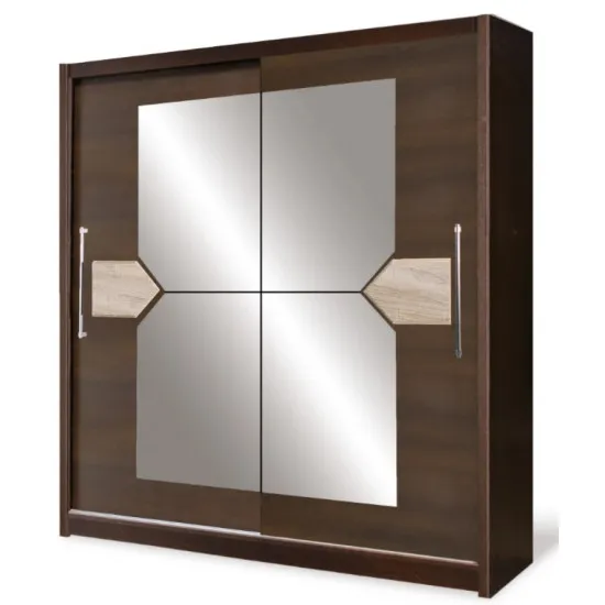 Dulap-cupeu Fadome Dome DO2-20 (200 cm), Wood/Beige