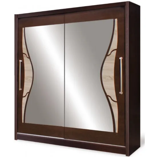 Dulap-cupeu Fadome Dome DO5-20 (200 cm), Wood/Beige