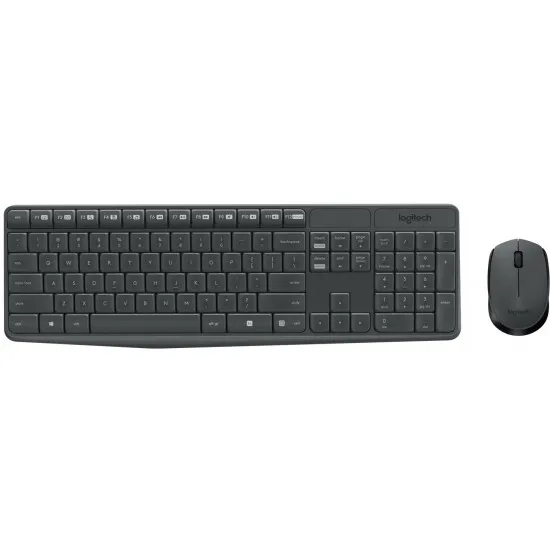 Set fără fir Logitech MK235 Black