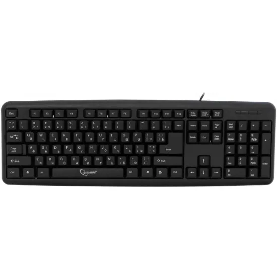 TastaturÄ? cu fir Gembird KB-U-103-RU Black
