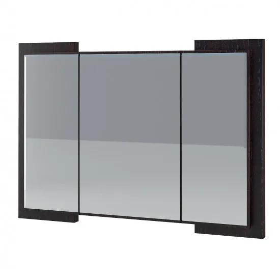 Oglinda de perete Неман Barcelona МН-115-08 (98 cm) , Дуб ниагара / Белый глянец