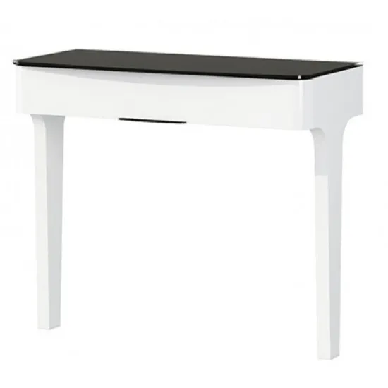 Masă toaletă Neman Verona МН-024-07, White gloss / Black mat