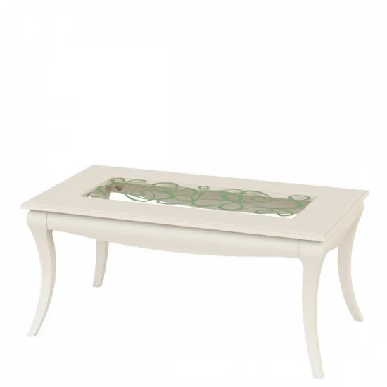 Măsuță de cafea Неман Garmonia МН-120-03 (110 cm x 60 cm), крем с патиной