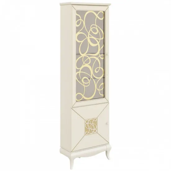 Dulap cu vitrină Neman Garmonia МН-120-12 (59 cm), крем с патиной